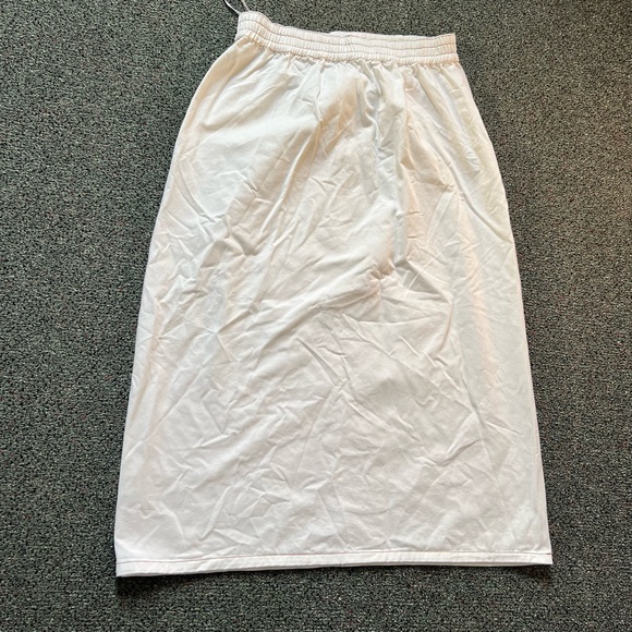 White & Tan Stitching Cotton Modest Baggy Oversized Cargo Casual Jean Skirt XL - Picture 10 of 16